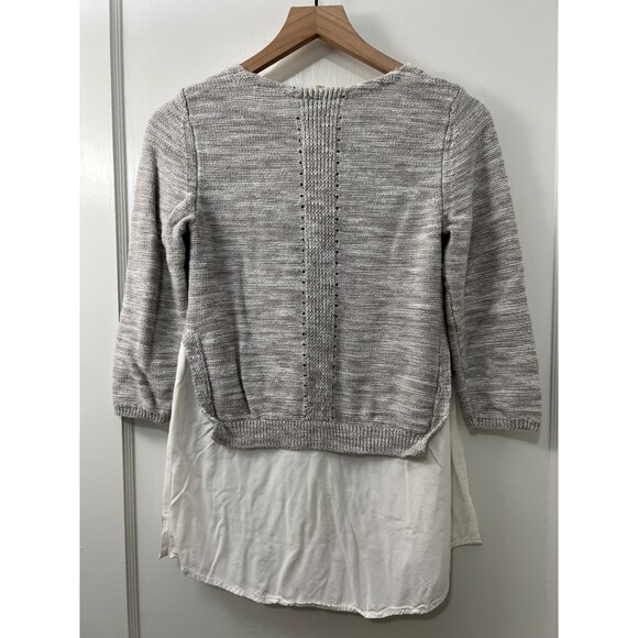 Anthropologie Moth Women's Layered Aselin Pullover Shirttail Sweater Size S - Picture 2 of 12